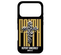 Custodia per iPhone 17 Pro Gesù La luce del mondo Christian John 8:12 (sul retro)