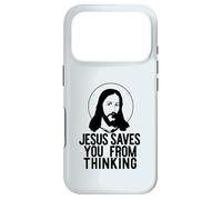 Custodia per iPhone 17 Pro GESÙ TI SALVA DAL PENSARE Divertente meme ateo
