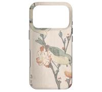 Custodia per iPhone 17 Pro Giapponese Art Birds Occhi bianchi su un ramo di pesco