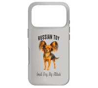 Custodia per iPhone 17 Pro Giocattolo russo cane piccolo cane grande atteggiamento Pet design