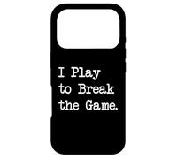 Custodia per iPhone 17 Pro Gioco per rompere il gioco Citazioni divertenti del giocatore