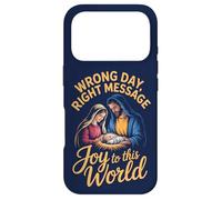 Custodia per iPhone 17 Pro Giorno sbagliato, messaggio giusto. Gioia a questo mondo