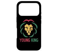 Custodia per iPhone 17 Pro Giovane re africano Lion Boy Black History Month Ragazzi africani