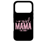 Custodia per iPhone 17 Pro Girl Mama Est 2026 Pregnancy Reveal Mom To Be New Mommy