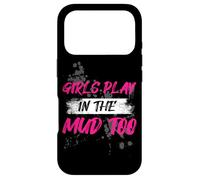 Custodia per iPhone 17 Pro Girls play in the mud too Muddy Race Mud Run