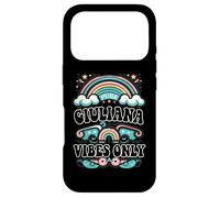 Custodia per iPhone 17 Pro GIULIANA Vibes Only Cute Retro Girls GIULIANA Name