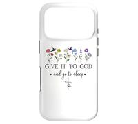 Custodia per iPhone 17 Pro Give it to God and Go to Sleep Sign,Bible Christian Cross