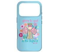 Custodia per iPhone 17 Pro Gloria a Dio nel più alto Angelo Luca 2:14 Christian