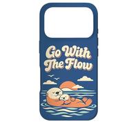 Custodia per iPhone 17 Pro Go With The Flow Cute Sea Otter Retro Animal