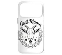Custodia per iPhone 17 Pro Goat Mama Neon Line Art Farm Animal Lover Coffee Love