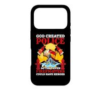Custodia per iPhone 17 Pro God Created Police So That Even Firefighters Fireman