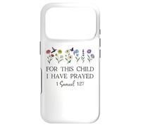 Custodia per iPhone 17 Pro God For this Child I Have Prayed Bible Verse 1 Samuel 1:27