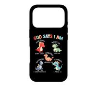 Custodia per iPhone 17 Pro God Says I Am Dinosaur Bible Verses