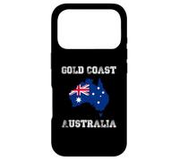 Custodia per iPhone 17 Pro Gold Coast Australia Vintage Bandiera Australia Mappa Design