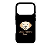 Custodia per iPhone 17 Pro Golden Retriever Lover Minimal Dog Face Art