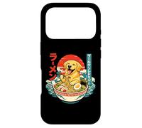 Custodia per iPhone 17 Pro Golden Retriever Ramen Noodles giapponese Ukiyo-e Kawaii Art