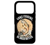 Custodia per iPhone 17 Pro Gone Fishing, Be Back Never Fly Fishing Angler