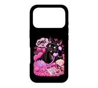 Custodia per iPhone 17 Pro Gossip Cats Purr-ty Y2K - Umorismo rosa