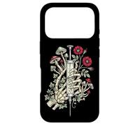 Custodia per iPhone 17 Pro Gothic Floral Skeleton Hand Syringe Funny Nurse