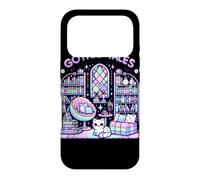Custodia per iPhone 17 Pro Gothic Tales Pastel Library Cat - Lettore di vermi