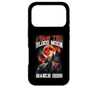 Custodia per iPhone 17 Pro Grafica retrò I Saw The Blood Moon 2026 Howling Wolves
