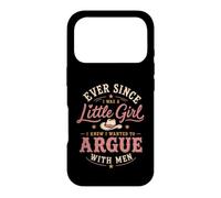 Custodia per iPhone 17 Pro Grafica retrò western da cowgirl di Argue With Men