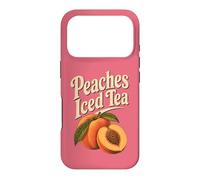 Custodia per iPhone 17 Pro Grafica souvenir retrò con tè freddo alla Georgia Peaches