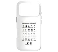 Custodia per iPhone 17 Pro Grafico delle scommesse Aleph per l'apprendimento della lingua yiddish dell'alfabeto ebraico