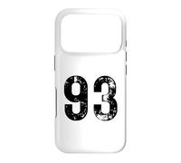 Custodia per iPhone 17 Pro Grande numero 93 per 93° compleanno novantatré anni 1993