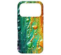 Custodia per iPhone 17 Pro Green and Orange Rainbow Art Modern Abstract Aesthetic