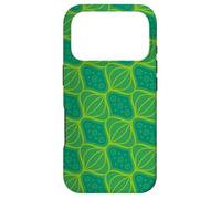 Custodia per iPhone 17 Pro Green Forest Lime Oval Onion Circle Leaf Floral Pattern