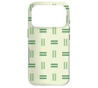Custodia per iPhone 17 Pro Green Rectangle Vertical Lines Geometric Pattern