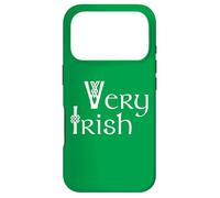 Custodia per iPhone 17 Pro Green Very Irish St. Patrick's Day Ireland Celtic Font
