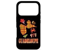 Custodia per iPhone 17 Pro Guadeloupe 971 style madras - Idee cadeau Gwadloup gwada