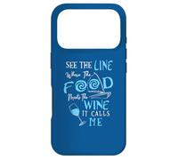 Custodia per iPhone 17 Pro Guarda la linea dove il cibo incontra il vino che mi chiama