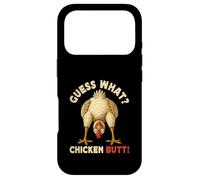 Custodia per iPhone 17 Pro Guess What Chicken Butt Meme Funny Chicken Farmer