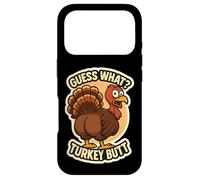 Custodia per iPhone 17 Pro Guess What Turkey Butt Funny Thanksgiving Joke Kids Quote