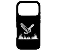 Custodia per iPhone 17 Pro Gufo Macchiato arte lineare Ornitologo