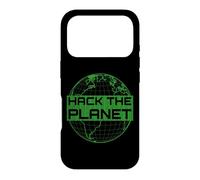 Custodia per iPhone 17 Pro Hack the Planet T-Shirt - Design verde per computer hacker