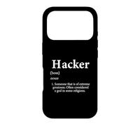 Custodia per iPhone 17 Pro Hacker Definizione Divertenti Sistemi Computer Dispositivo Gamer Hacks