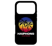 Custodia per iPhone 17 Pro Haiphong Vietnam Beach Palm Tree Retro anni '80 Style