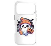Custodia per iPhone 17 Pro Halloween Ghost Pumpkin Fall Drinks Spooky Beanie