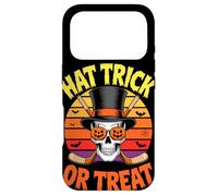 Custodia per iPhone 17 Pro Halloween Hat Trick Or Treat Hockey Su Ghiaccio Teschio