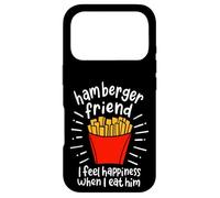 Custodia per iPhone 17 Pro Hamberger Friend I Feel Happiness When I eat A Him -