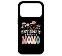 Custodia per iPhone 17 Pro Happiness is Being a Momo Floral Design Momo Mother's Day