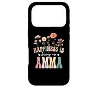 Custodia per iPhone 17 Pro Happiness is Being an Amma Floral Design Amma Mother's Day