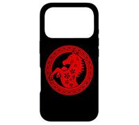 Custodia per iPhone 17 Pro Happy Chinese New Year Art 2026 Circle Year of the Horse
