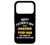 Custodia per iPhone 17 Pro Happy Father's Day, Thanks for Putting up... Funny Step Dad