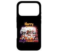 Custodia per iPhone 17 Pro Happy HalloThanksMas Boston Terrier Spooky Thankful Merry