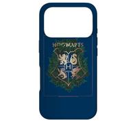 Custodia per iPhone 17 Pro Harry Potter Hogwarts Green and Gold Floral Crest